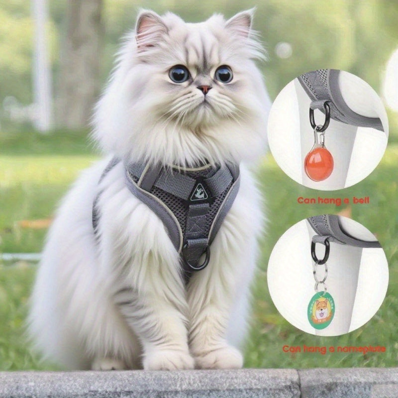 Escape-Proof Pet Vest Harness with Adjustable Leash for Pets