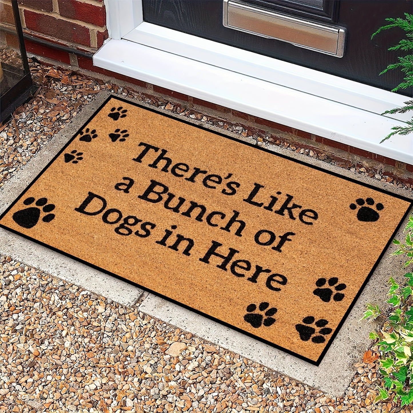 Non Slip Machine Washable Dog Cat Mat Welcome Home Rug
