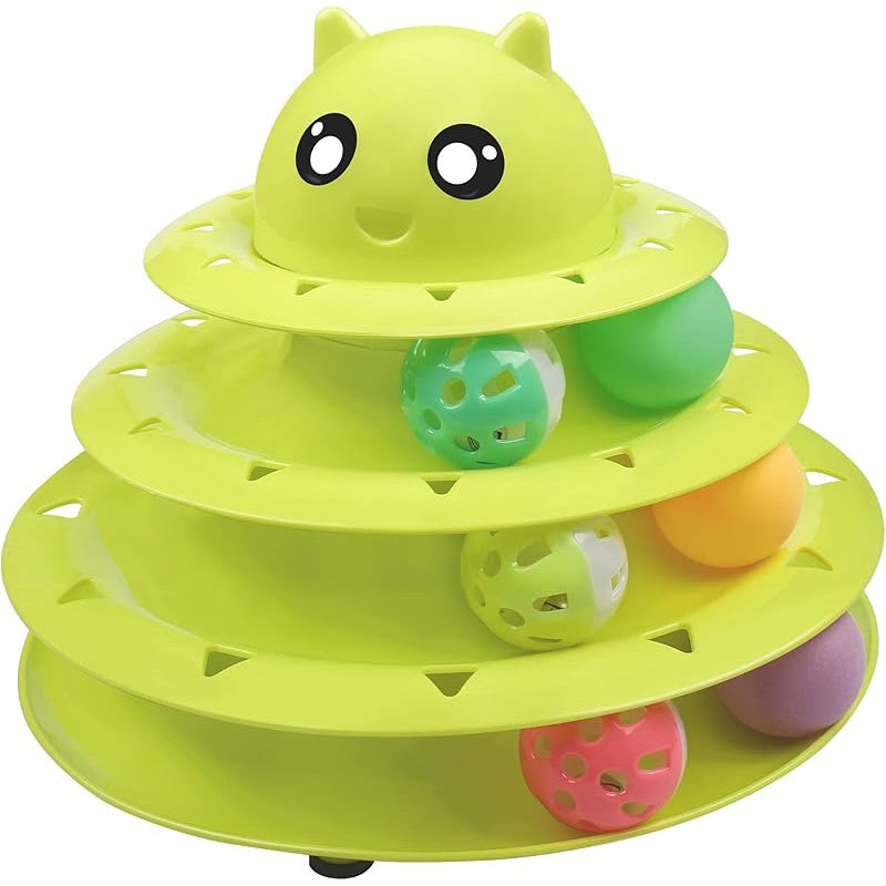 Upsky Cat Toys Roller Turntable Set for Indoor Cats
