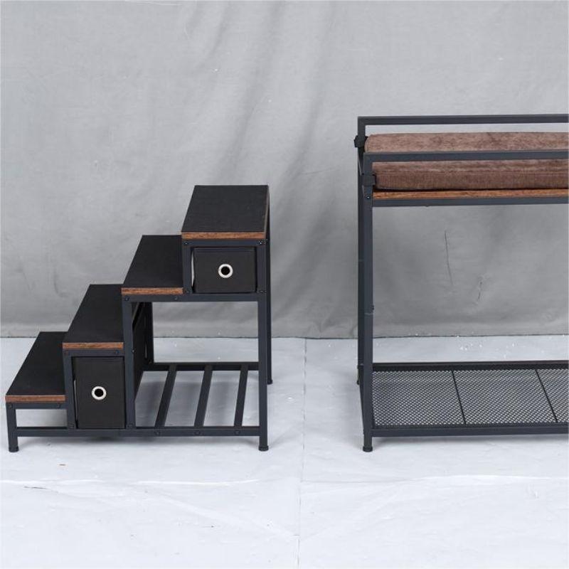 Contemporary Metal Pet Bed Frame With Lockable Storage