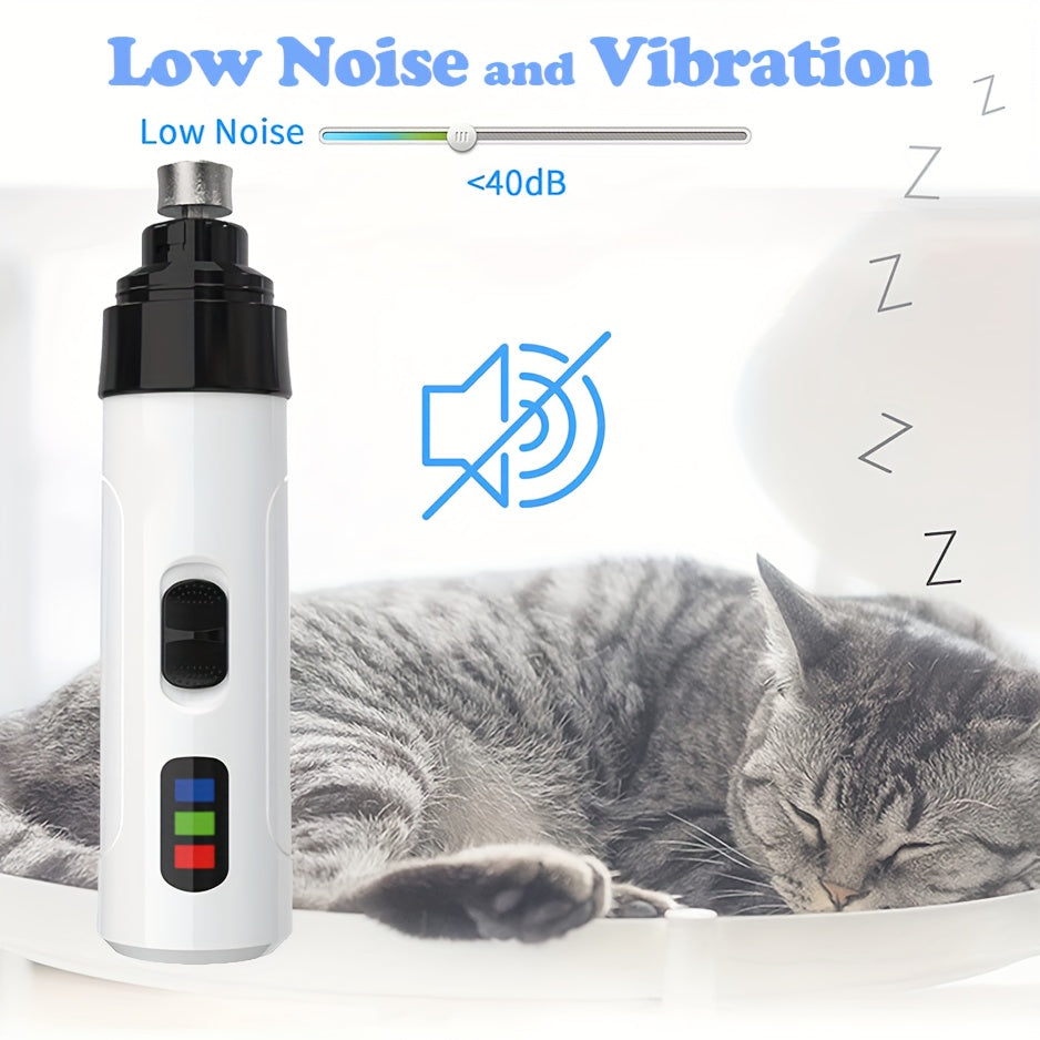 Pet Nail Trim Set Electric Grinder for Dogs and Cats