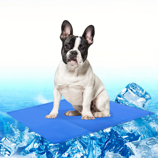 Cooling Dog Mat with Memory Foam for Pets and Travel