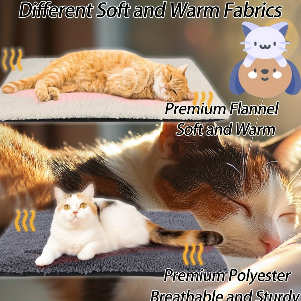 Soft Cat And Dog Mattress Indoor Outdoor Non Slip Pet Mat