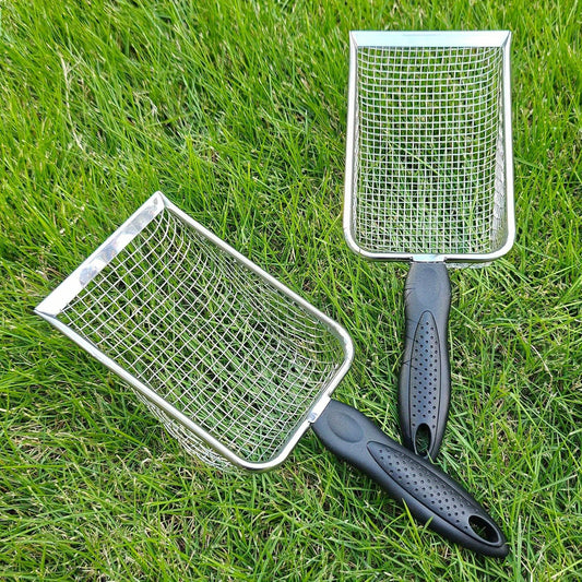 Cat Litter Sifter Kit Stainless Mesh With Handle 3.8mm 5mm