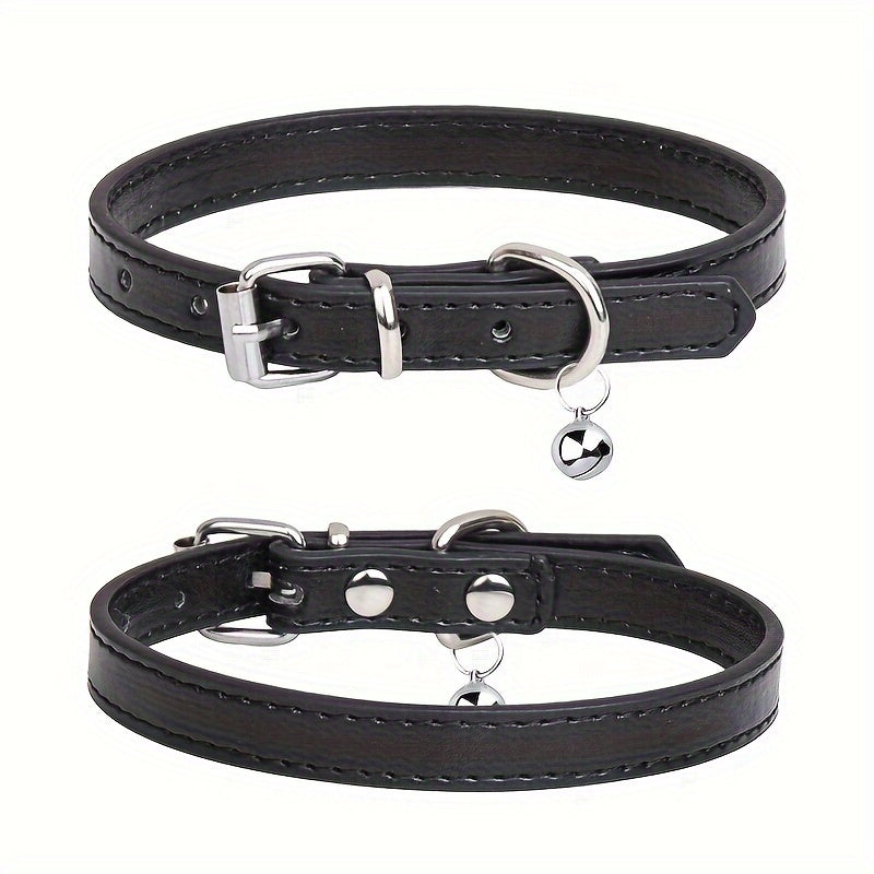 Adjustable Genuine Dog Collar with Durable Alloy Metal Buckle